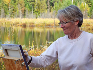 Joyce painting in Wilno