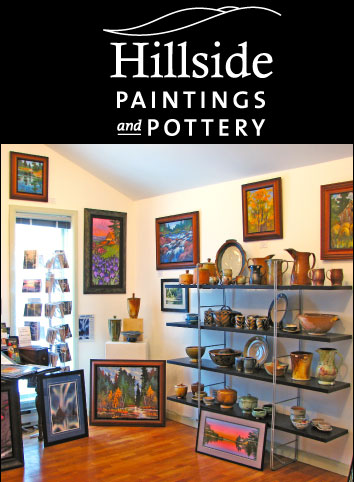 Hillside Paintings and Pottery